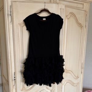 Crewcuts Black Ruffle Kids Dress